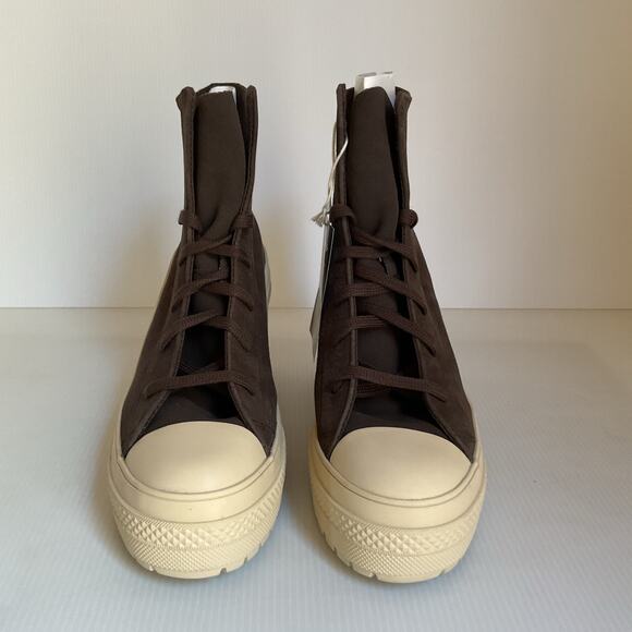 Converse Chuck Taylor Platform Heel Boots Nubuck Brown “Fresh Brew”  W 8.5 NIB - Picture 5 of 14